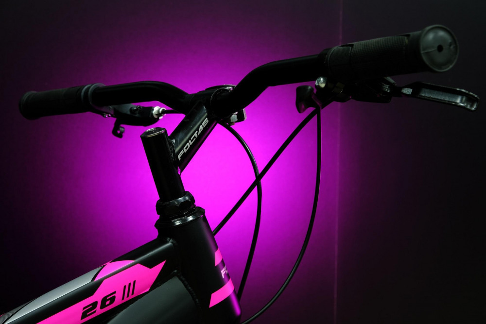 FOLTAS 26 Steel - 15р Чёрный/Розовый