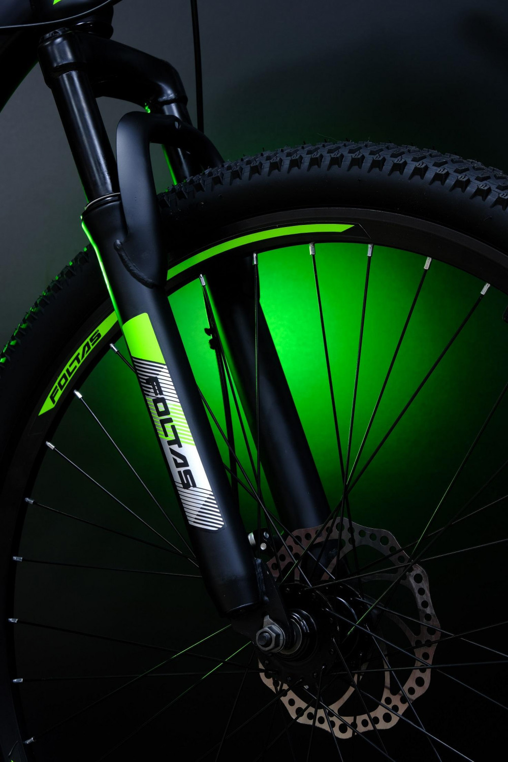 FOLTAS 27,5 - 17р Матовый Чёрный/Зелёный