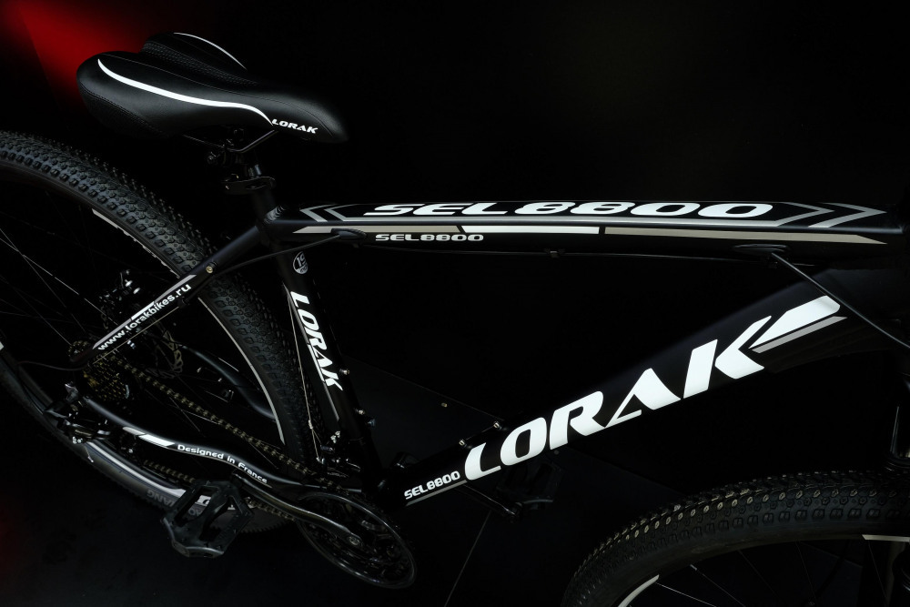 Lorak Sel 8800 Матовый Чёрный/Белый 21р (на рост 183-190)