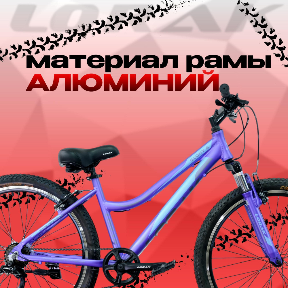 Lorak Glory 4 Матовый Фиолетовый/Голубой рама 15 (на рост 141-160)